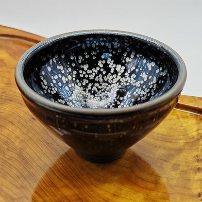 Blue Starry Night Sky Jianzhan Tenmoku TeaCup Tasting Cup Tea Bowl