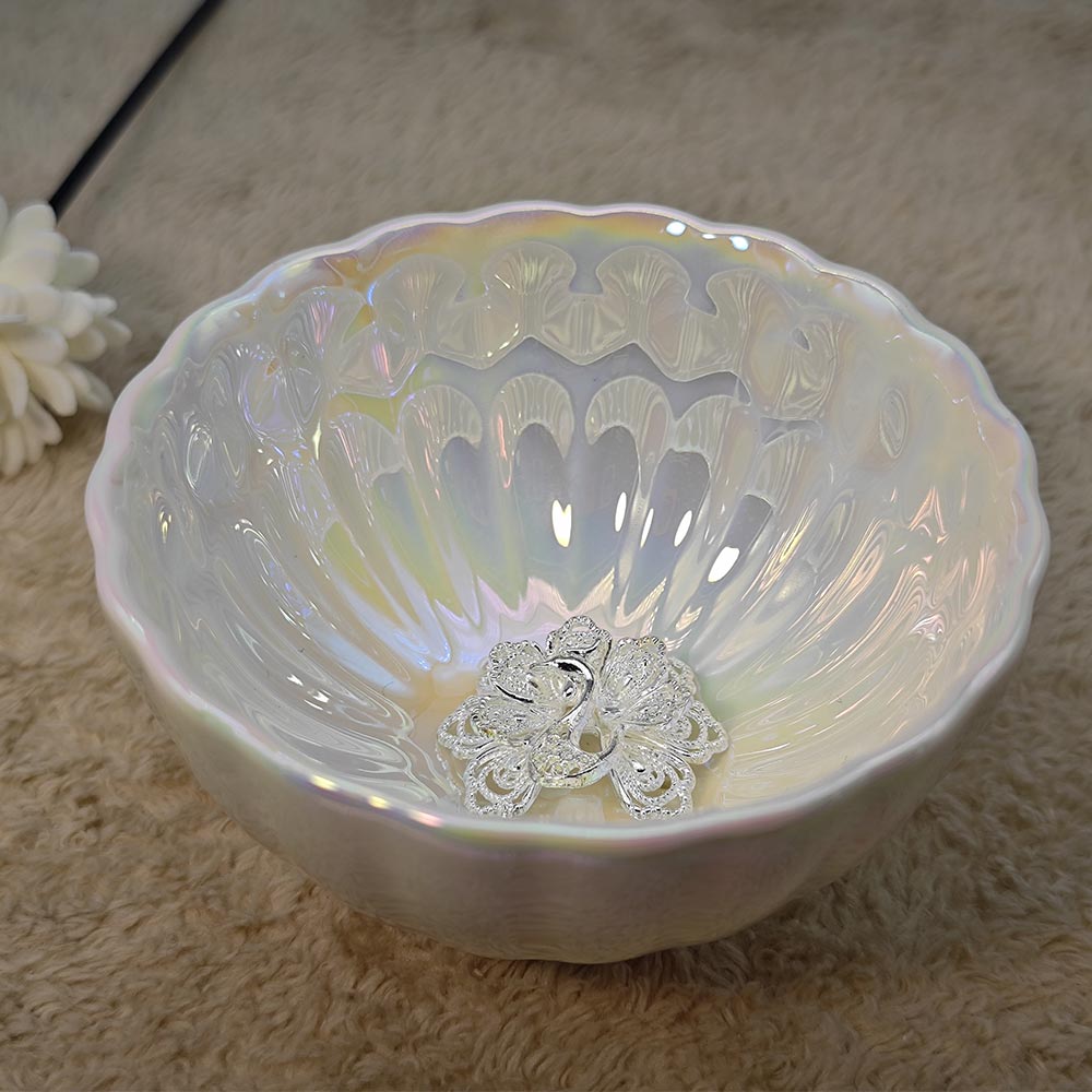 iridescent milky-white shell-like Jianzhan Tenmoku TeaCup Tasting Cup Tea Bowl