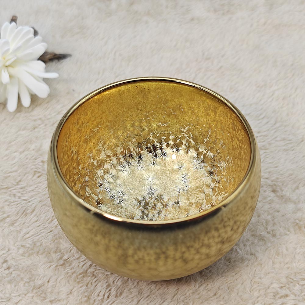 Golden Frosted Jianzhan Tenmoku TeaCup Tasting Cup Tea Bowl