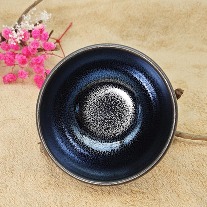 Cobalt Blue Kirin Scales Pattern Jianzhan Tenmoku TeaCup Tasting Cup Tea Bowl