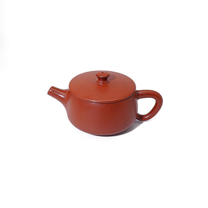 Brick Red JianZhan Tenmoku Teapot with Tea Lid Tasting Cup Teapot,Handmade unique, bottom number 339