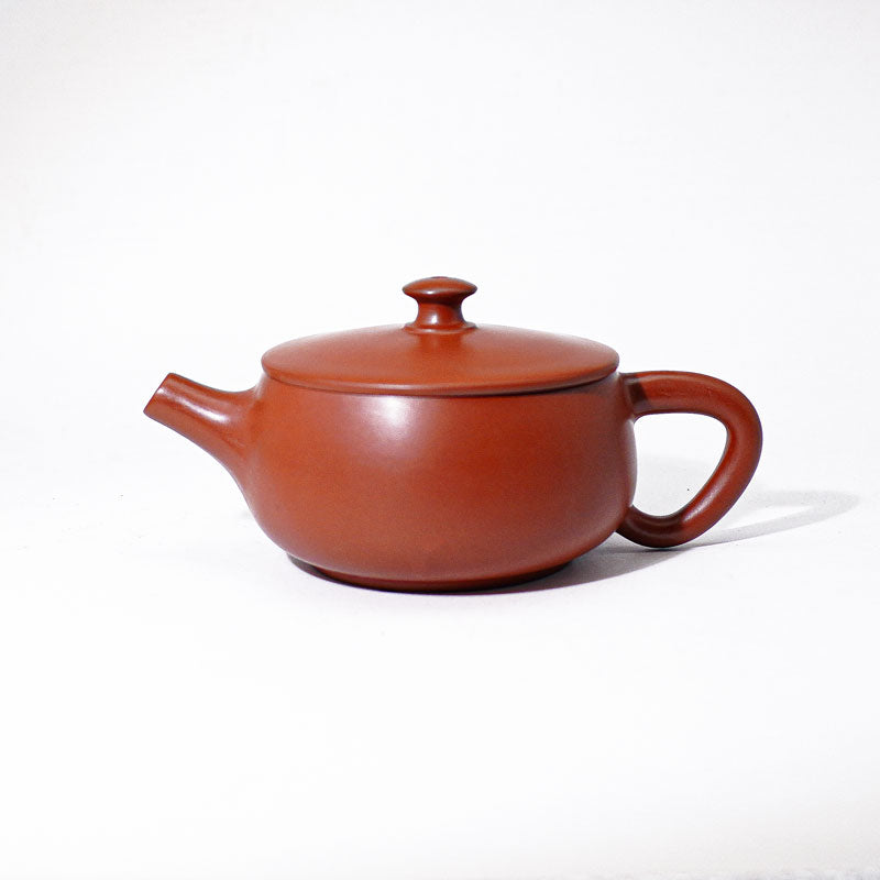 Brick Red Jianzhan Tenmoku Teapot Tasting Cup Ceramics Teapot, Handmade unique, bottom number 340