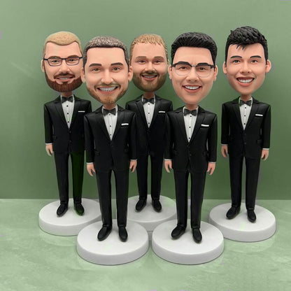 Personalized Groomsmen Gift, Customized Groomsman Bobbleheads