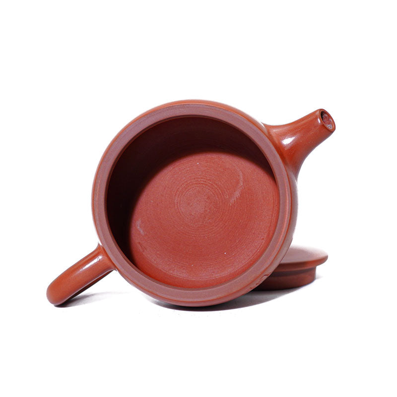 Brick Red Jianzhan Tenmoku Teapot Tasting Cup Ceramics Teapot,Handmade unique, bottom number 341