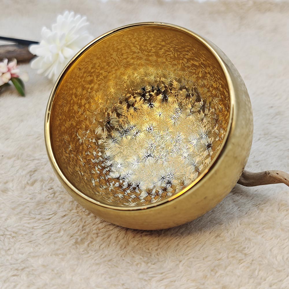 Golden Frosted Jianzhan Tenmoku TeaCup Tasting Cup Tea Bowl