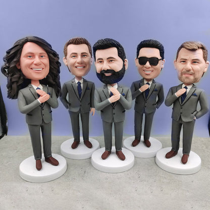 Personalized Groomsmen Gift, Customized Groomsman Bobbleheads