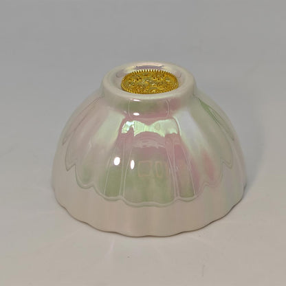 iridescent milky-white shell-like Jianzhan Tenmoku TeaCup Tasting Cup Tea Bowl