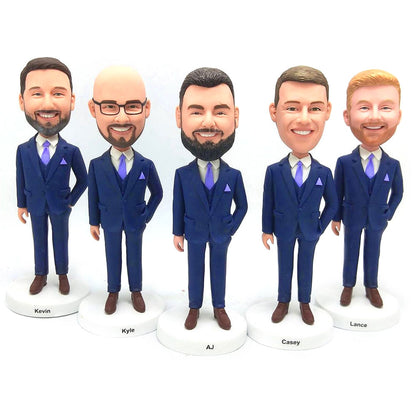 Personalized Groomsmen Gift, Customized Groomsman Bobbleheads