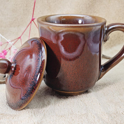 Red Partridge Feather Spots Jianzhan Tenmoku Tea Cup/Silver Blue Hare's Fur Jianzhan Tenmoku Tea Cup