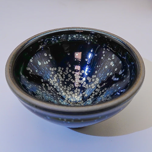 Handmade Starry Skimmer Cup Jianzhan Tea Cup Tenmoku Tea Bowl