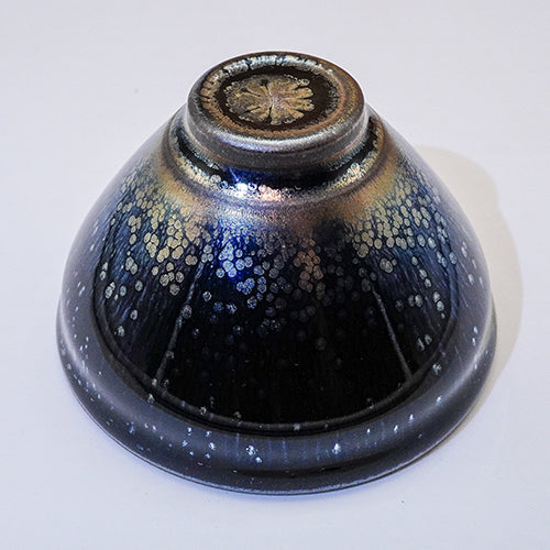 Handmade Starry Skimmer Cup Jianzhan Tea Cup Tenmoku Tea Bowl