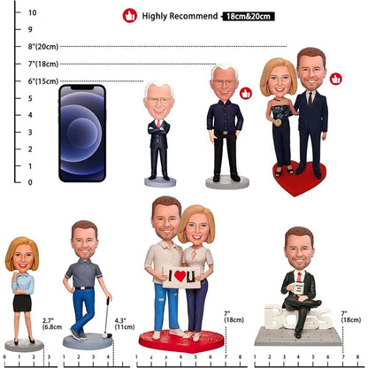 Customized Bobblehead Couple Dolls, Personalized Bobbleheads